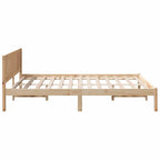 Bettgestell Braun 150 x 200 cm Massivholz Kiefer