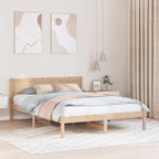 Bettgestell Braun 140 x 200 cm Massivholz Kiefer
