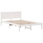 Bettgestell Weiß 120 x 200 cm Massivholz Kiefer