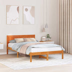 Bettgestell Braun 120 x 200 cm Massivholz Kiefer