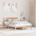 Bettgestell Braun 120 x 190 cm Massivholz Kiefer