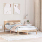 Bettgestell Braun 120 x 190 cm Massivholz Kiefer