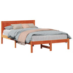 Bettgestell Braun 120 x 190 cm Massivholz Kiefer