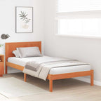 Bettgestell Braun 80 x 200 cm Massivholz Kiefer
