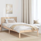 Bettgestell Braun 90 x 200 cm Massivholz Kiefer