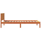 Bettgestell Braun 90 x 200 cm Massivholz Kiefer