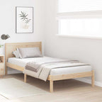 Bettgestell Braun 100 x 200 cm Massivholz Kiefer