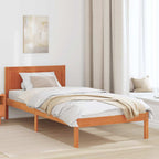 Bettgestell Braun 100 x 200 cm Massivholz Kiefer