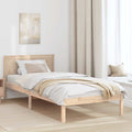 Bettgestell Braun 90 x 190 cm Massivholz Kiefer