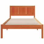 Bettgestell Braun 75 x 190 cm Massivholz Kiefer