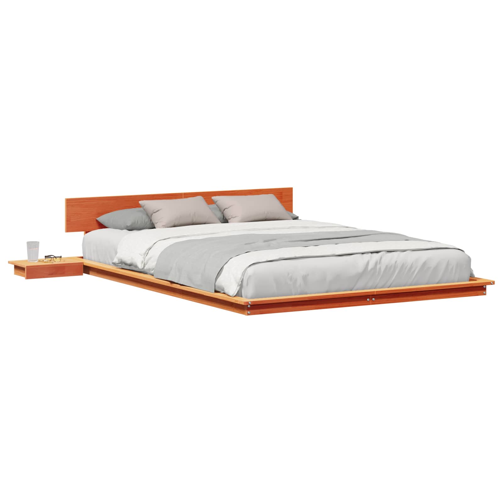 Bettgestell Braun 160 x 200 cm Holz