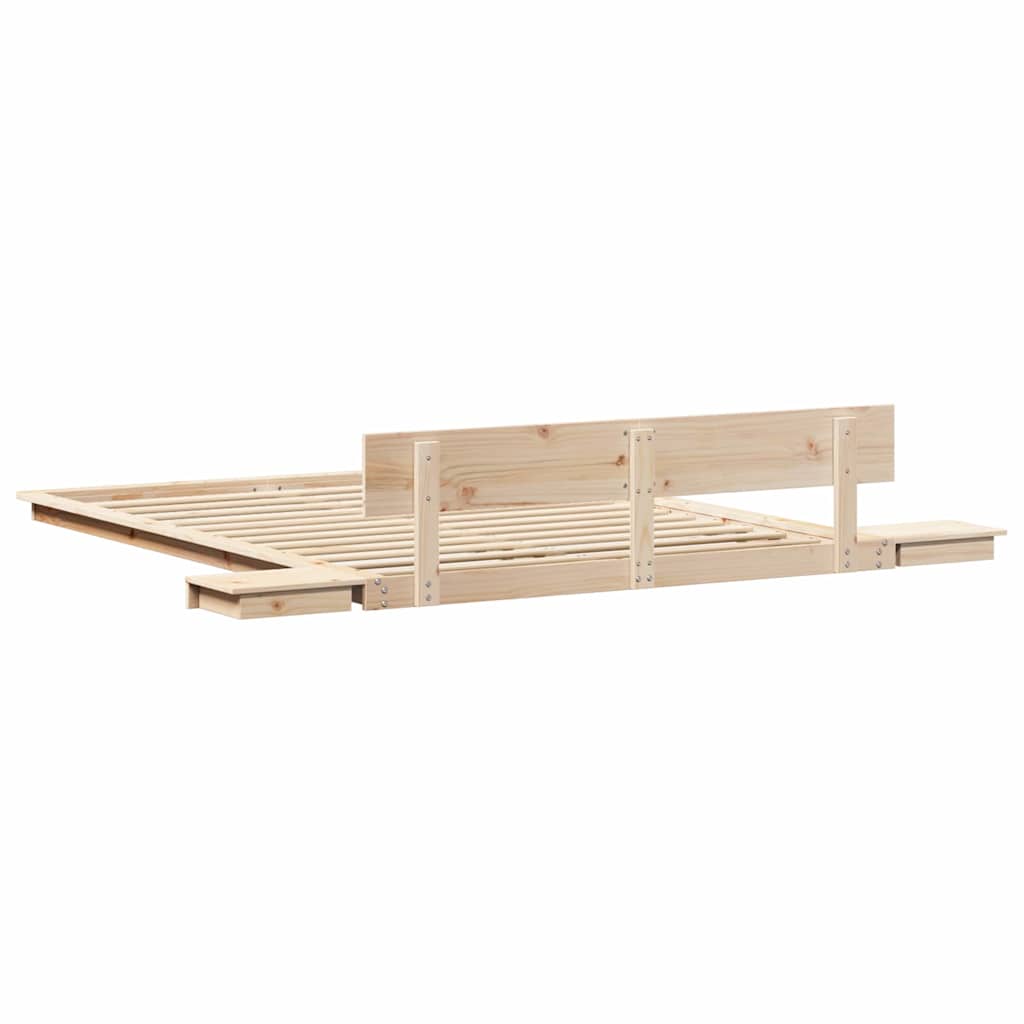 Bettgestell Braun 140 x 200 cm Holz