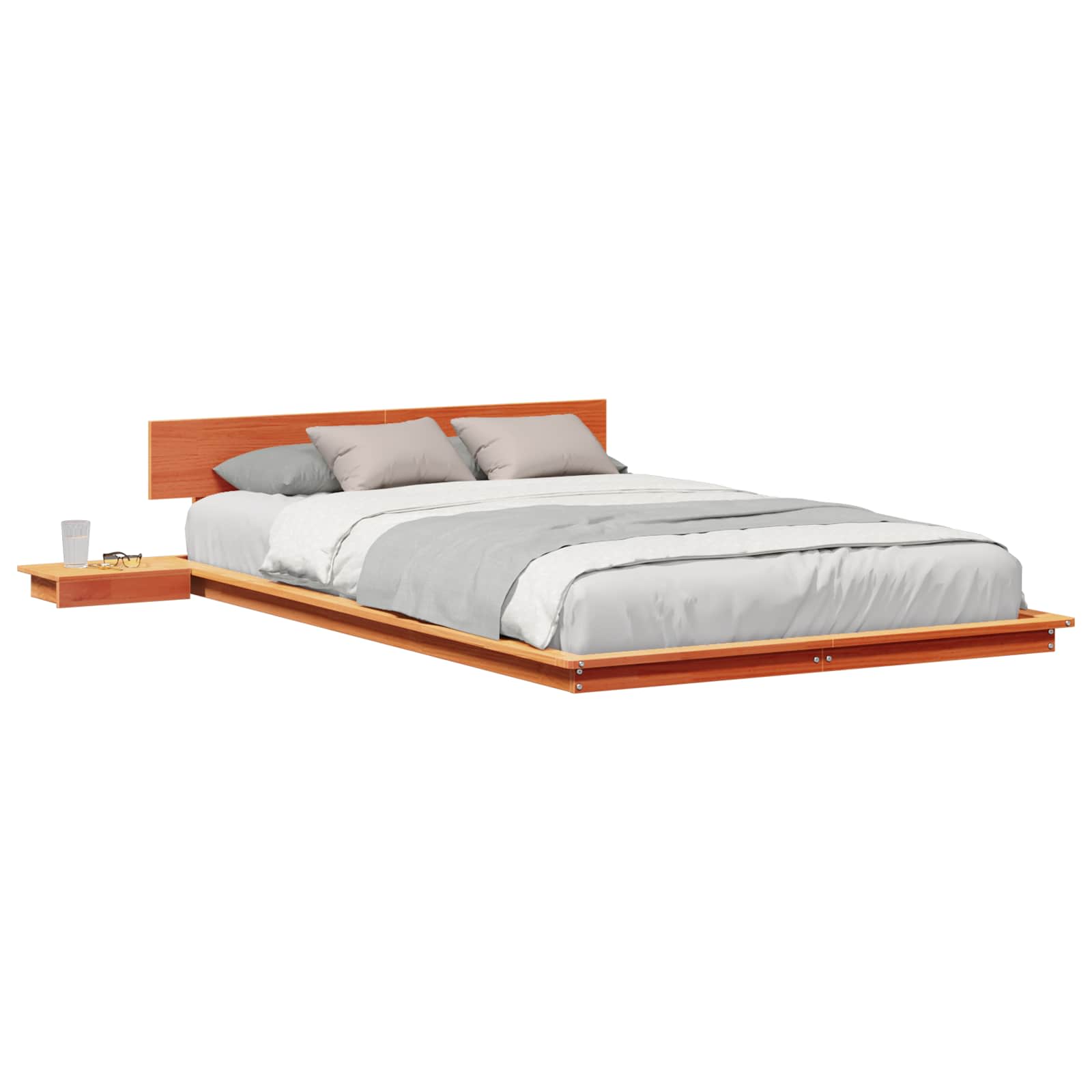 Bettgestell Braun 140 x 190 cm Holz