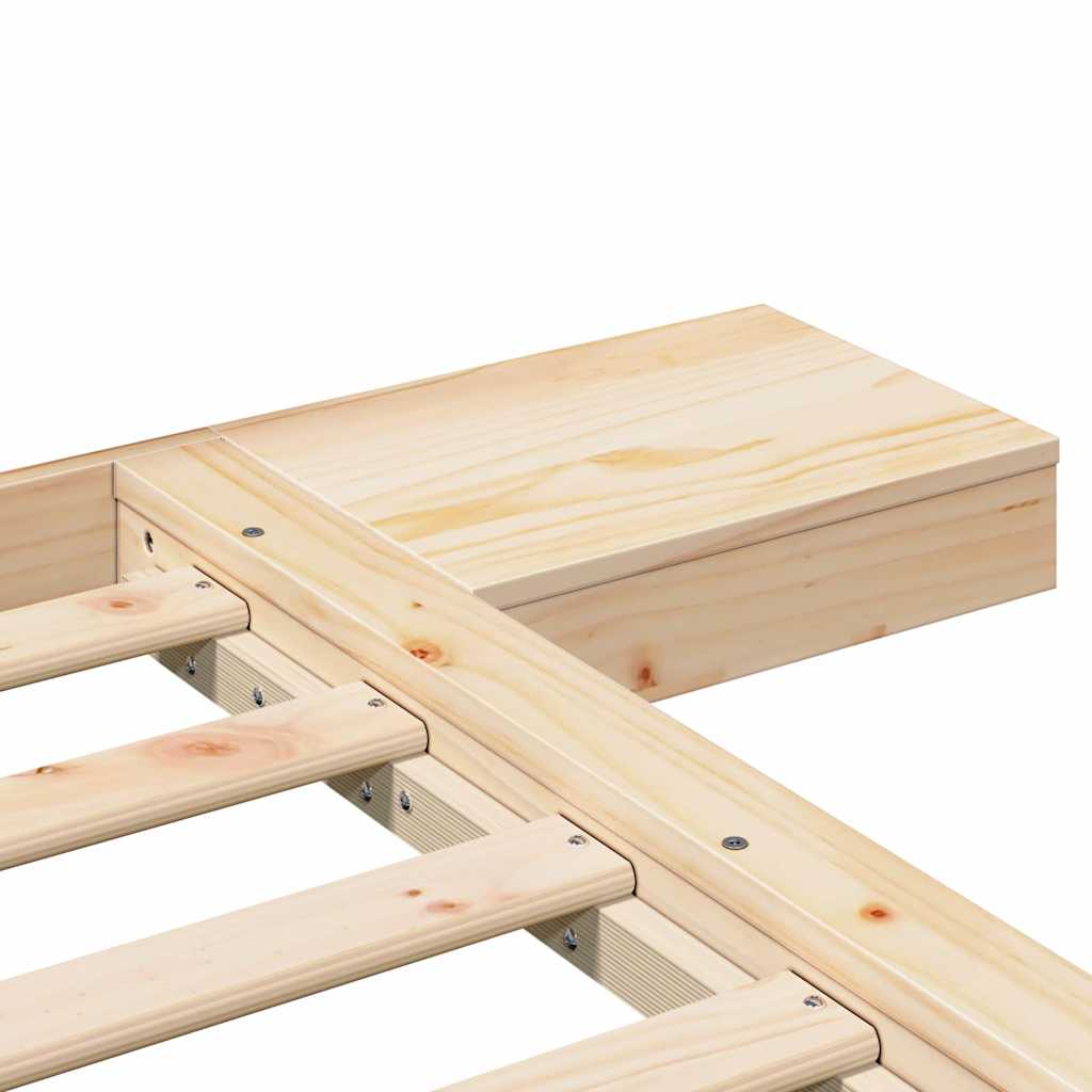Bettgestell Braun 135 x 190 cm Holz
