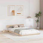 Bettgestell Braun 135 x 190 cm Holz