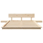 Bettgestell Braun 120 x 190 cm Holz