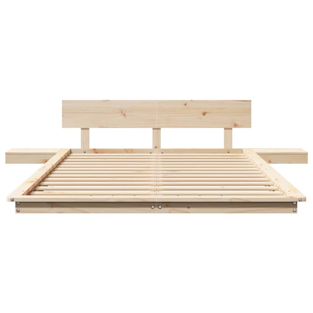Bettgestell Braun 120 x 190 cm Holz