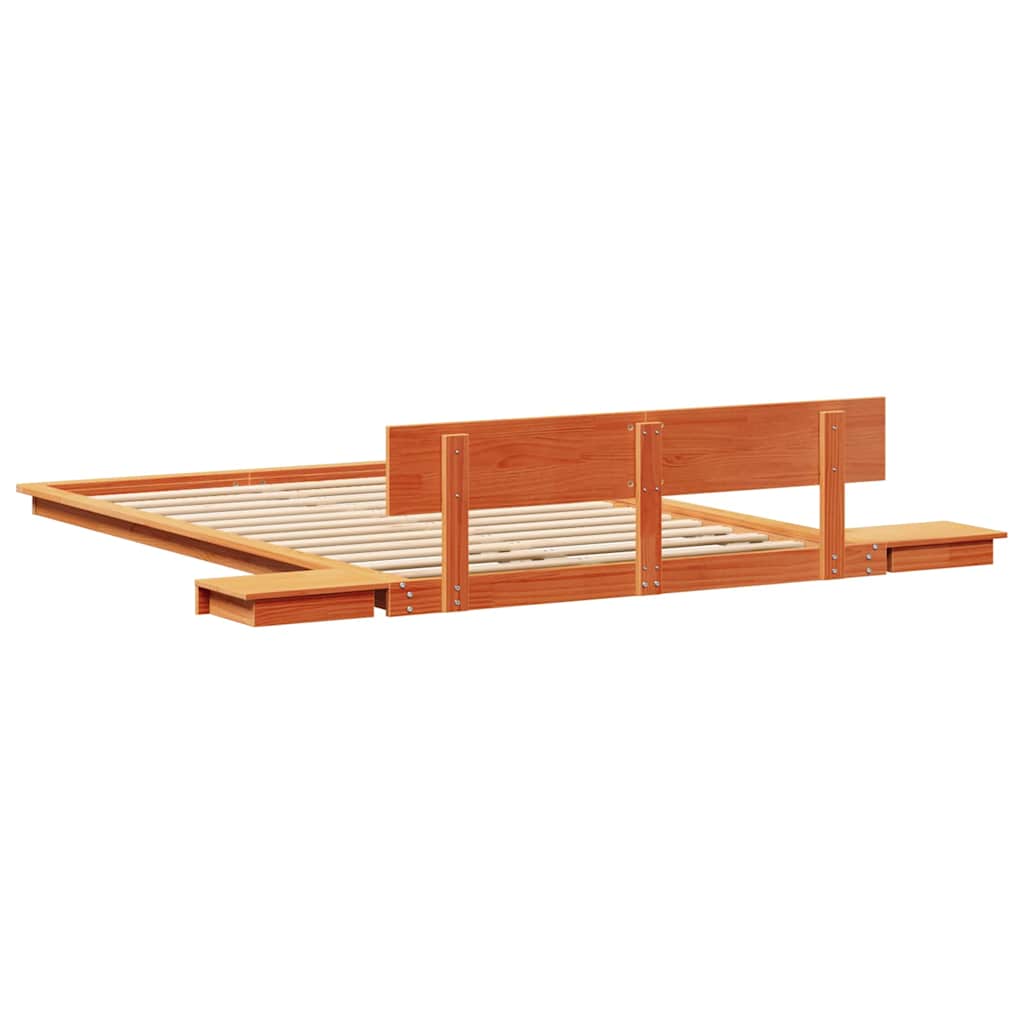 Bettgestell Braun 120 x 190 cm Holz