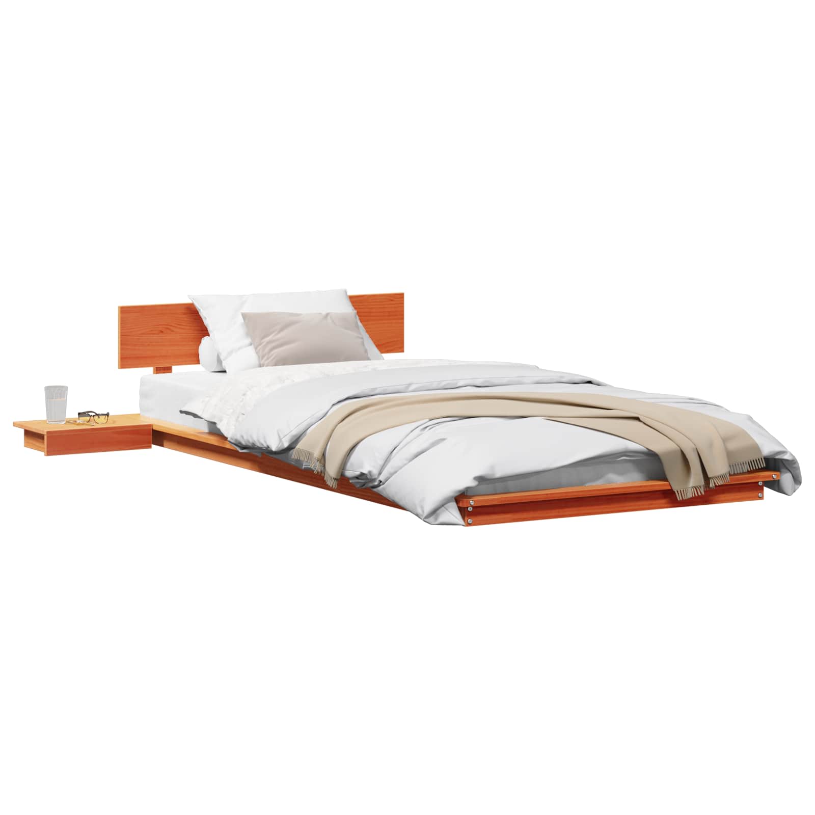 Bettgestell Braun 90 x 190 cm Holz