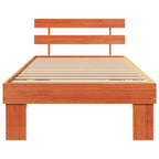 Bettrahmen Wachsbraun 75 x 190 cm Massives Kiefernholz