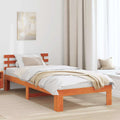 Bettrahmen Wachsbraun 75 x 190 cm Massives Kiefernholz