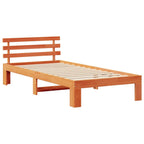 Bettrahmen Wachsbraun 75 x 190 cm Massives Kiefernholz