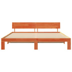 Bettrahmen Wachsbraun 200 x 200 cm Massives Kiefernholz