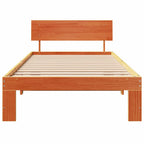 Bettrahmen Wachsbraun 80 x 200 cm Massives Kiefernholz