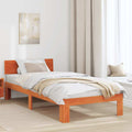 Bettrahmen Wachsbraun 75 x 190 cm Massives Kiefernholz