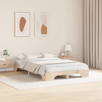 Bettrahmen Natur 120 x 200 cm Massives Kiefernholz