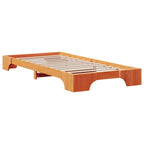 Bettrahmen Wachsbraun 75 x 190 cm Massives Kiefernholz