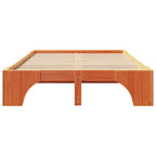 Bettrahmen Wachsbraun 120 x 190 cm Massives Kiefernholz