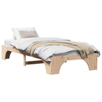 Bettrahmen Natur 90 x 200 cm Massives Kiefernholz