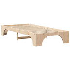 Bettrahmen Natur 90 x 200 cm Massives Kiefernholz