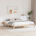 Bettrahmen Natur 180 x 200 cm Massives Kiefernholz