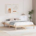 Bettrahmen Natur 140 x 200 cm Massives Kiefernholz