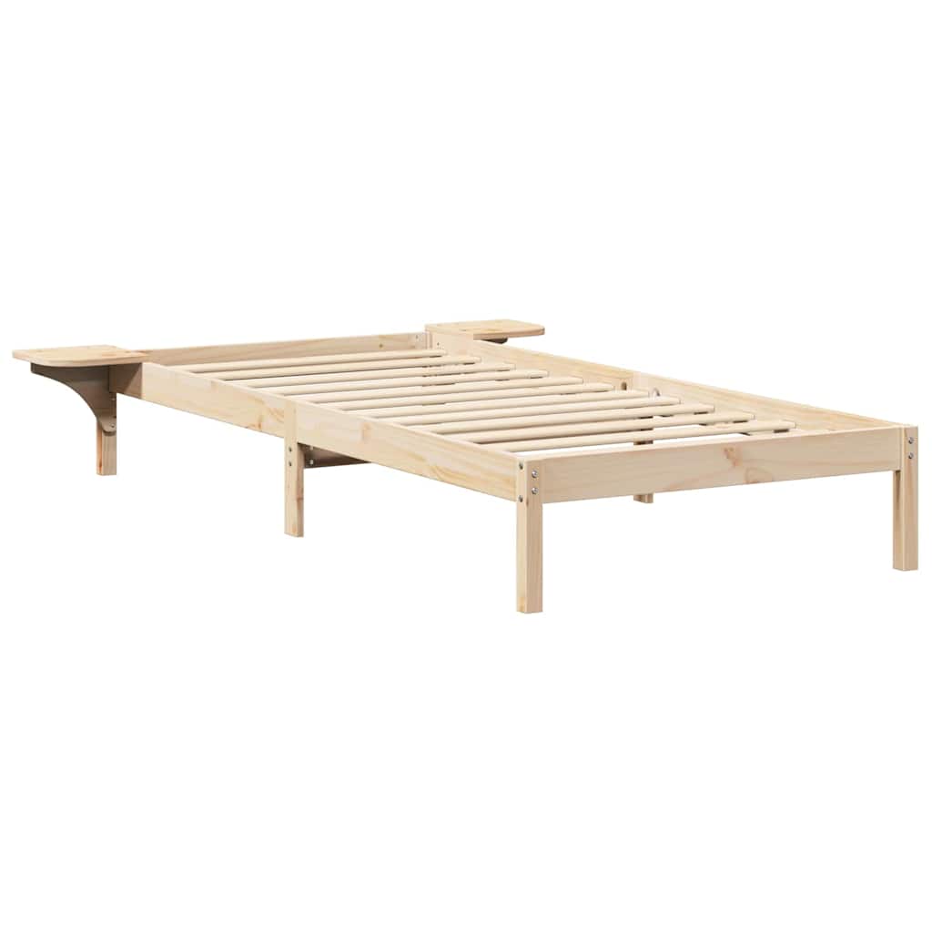 Bettrahmen Natur 90 x 200 cm Massives Kiefernholz