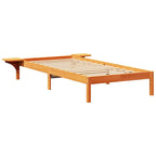 Bettrahmen Wachsbraun 90 x 200 cm Massives Kiefernholz