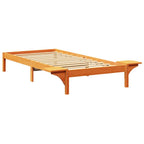 Bettrahmen Wachsbraun 90 x 190 cm Massives Kiefernholz