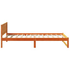 Bettrahmen Wachsbraun 90 x 190 cm Massives Kiefernholz