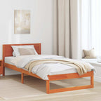 Bettrahmen Wachsbraun 75 x 190 cm Massives Kiefernholz