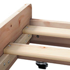 Bettrahmen Natur 75 x 190 cm Massives Kiefernholz