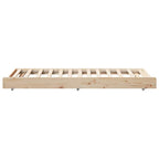 Bettrahmen Natur 75 x 190 cm Massives Kiefernholz