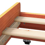 Bettrahmen Wachsbraun 75 x 190 cm Massives Kiefernholz