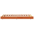 Bettrahmen Wachsbraun 75 x 190 cm Massives Kiefernholz