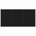 Garten Essgruppe 5 pcs Schwarz 140 x 70 x 73 cm