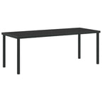 Garten Essgruppe 9 pcs Schwarz 200 x 80 x 73 cm