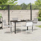 Garten Essgruppe 5 pcs Weiß 140 x 70 x 73 cm