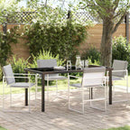 Garten Essgruppe 5 pcs Weiß 160 x 80 x 73 cm