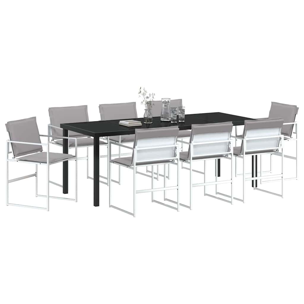 Garten Essgruppe 9 pcs Weiß 200 x 80 x 73 cm